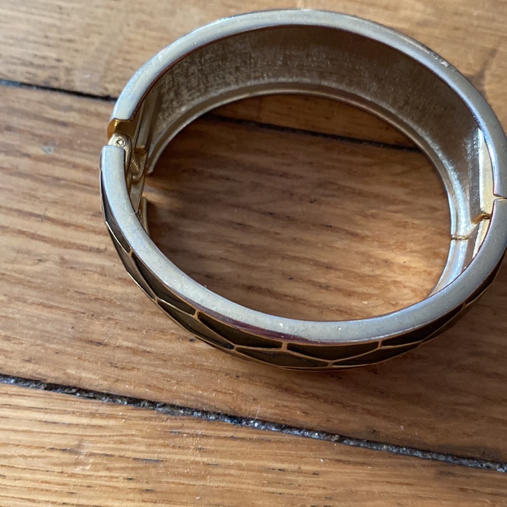 Black Hinged Bracelet! Perfect Condition! - image 2